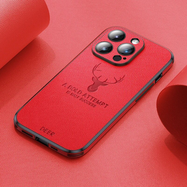 Hoogwaardig suède iPhone hoesje, schokbestendig, groen, met camerabescherming, luxe design, compatibel met iPhone 12-15