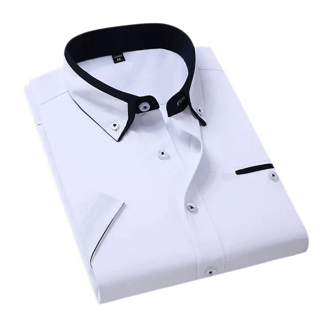 Comfortabel herenshirt met korte mouwen, makkelijk te combineren met diverse outfits