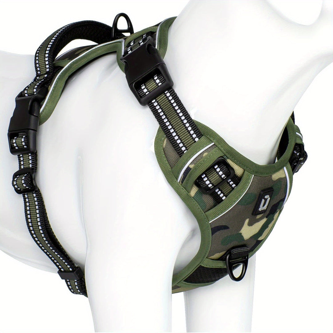 Ergonomisch SafeWalk harnas, ontworpen om trekken te verminderen en comfort te bieden.
