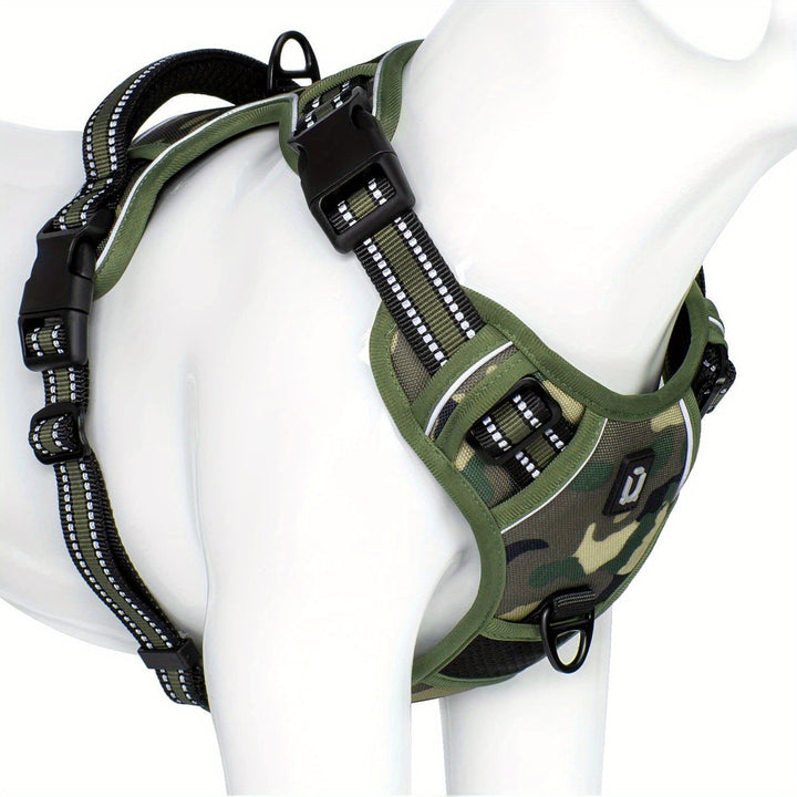Ergonomisch SafeWalk harnas, ontworpen om trekken te verminderen en comfort te bieden.