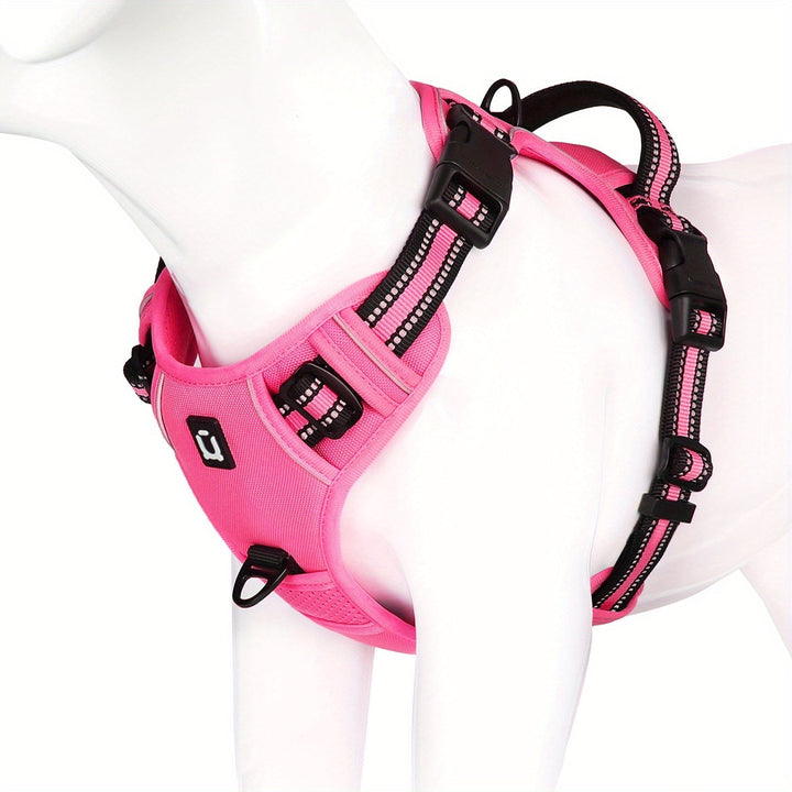 Anti-trek hondentuigje SafeWalk in blauw, perfect voor training en betere controle.