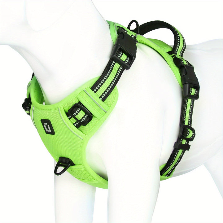 Comfortabel SafeWalk tuigje, rood, met zachte padding voor langdurig draagplezier.