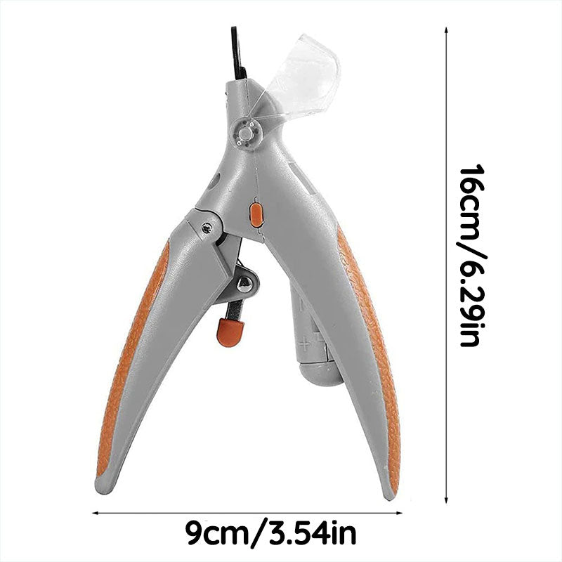 Hondennagelknipper met snelle sensoren, ergonomisch, roestvrijstalen bladen, veilig, pijnloos, comfortabele grip.