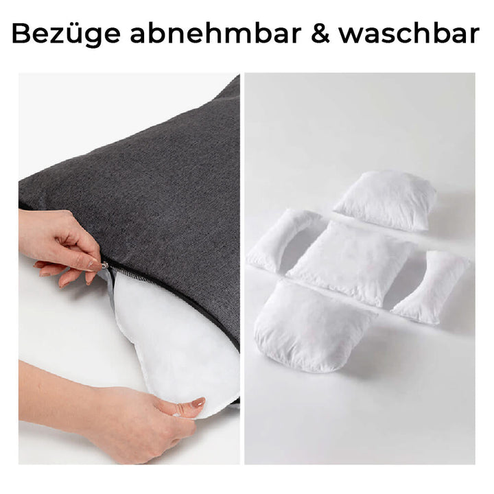 Grijze hondenautobedsbank enkele zitting, zacht gevoerd, afneembaar, stabiliserende veiligheidsgordels voor veilig reizen