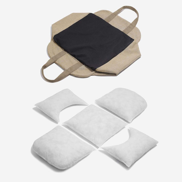 Grijze hondenautobedsbank enkele zitting, zacht gevoerd, afneembaar, stabiliserende veiligheidsgordels voor veilig reizen