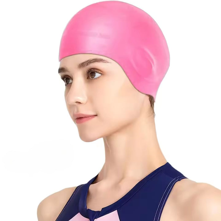 Duurzame HydroFit zwemcap met oorbescherming, perfect voor intensieve zwemtrainingen en sport.
