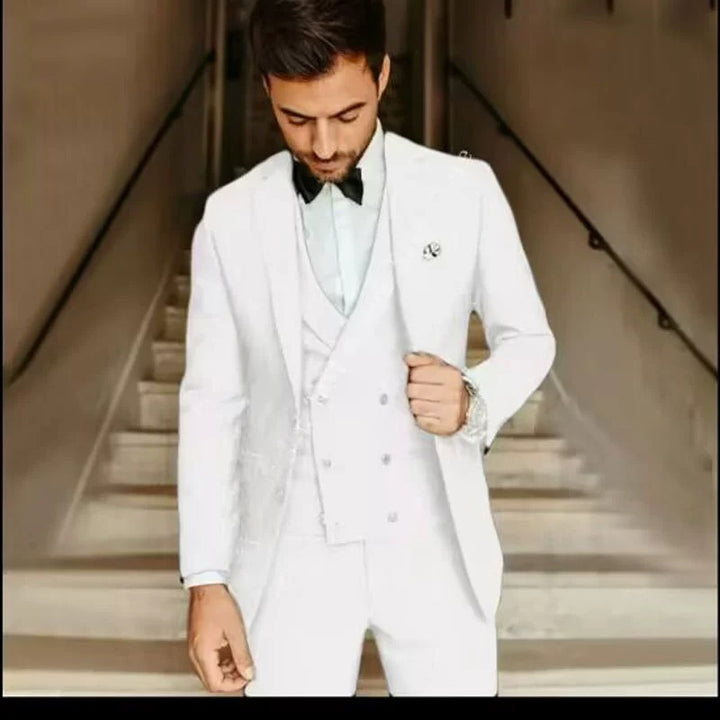 Heren Kostuum Set - Blazer, Vest & Broek | Elegante Zomerlook