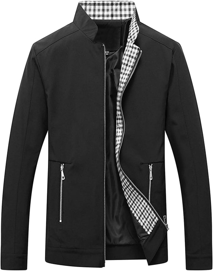 Moderne herenjas met slimme pasvorm en functionele voorzak, geschikt voor zowel formele als casual settingen.