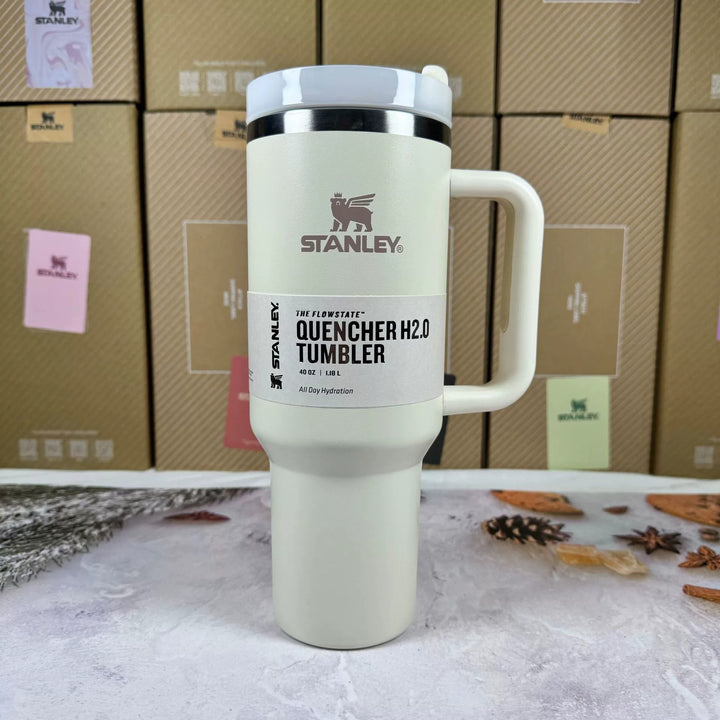 Geïsoleerde Reismok 40oz | RVS, Handvat & Rietje