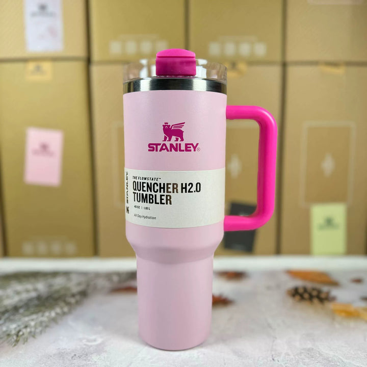 Geïsoleerde Reismok 40oz | RVS, Handvat & Rietje