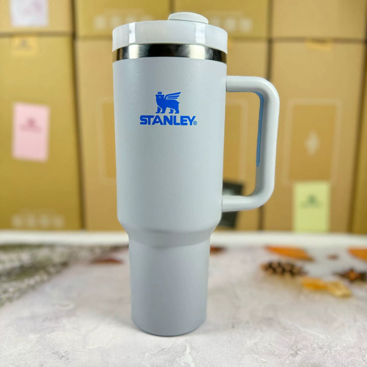 Geïsoleerde Reismok 40oz | RVS, Handvat & Rietje