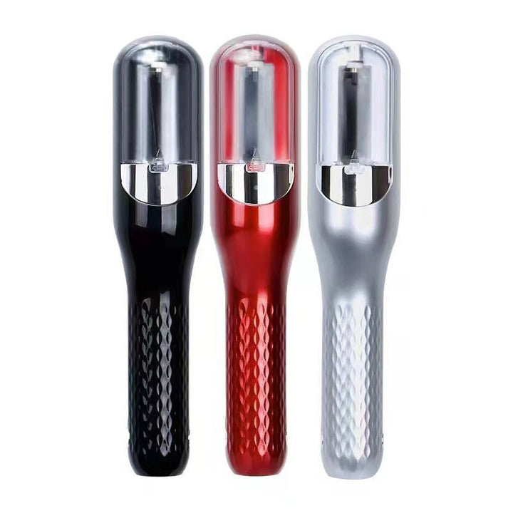 Innovatieve 2-in-1 stijltang en krultang in elegant design, verkrijgbaar in rood, zilver, roze, wit en zwart.