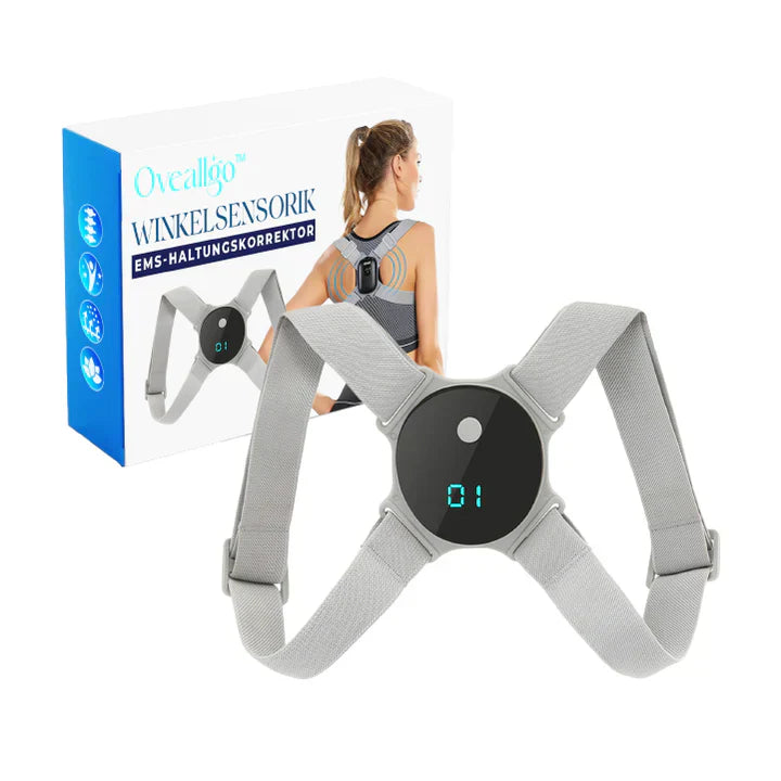 Intelligente EMS-houdingscorrector onder kleding, lichtgewicht, flexibele banden, discreet en comfortabel voor een betere houding