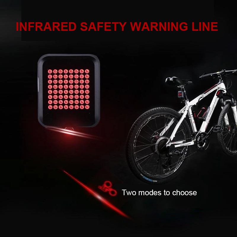 Intelligente LED fietsrichtingaanwijzers met USB-opladen, robuust ontwerp en laserlicht voor maximale zichtbaarheid en veiligheid op de fiets