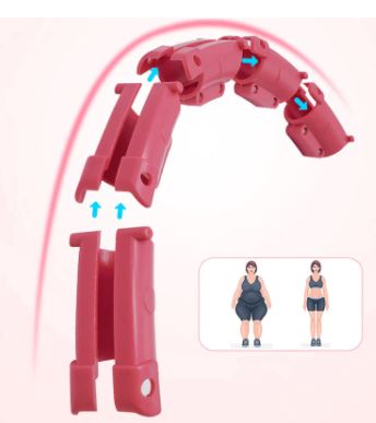 Intelligente fitnesshoepel in roze, innovatief voor effectieve thuis workout, aanpasbaar voor tailleversteviging en vetverbranding