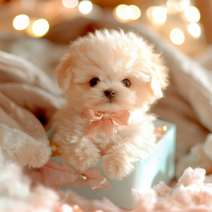 Interactieve pluche puppy met realistische bewegingen en zachte vacht, bruin-wit, voor emotioneel comfort.