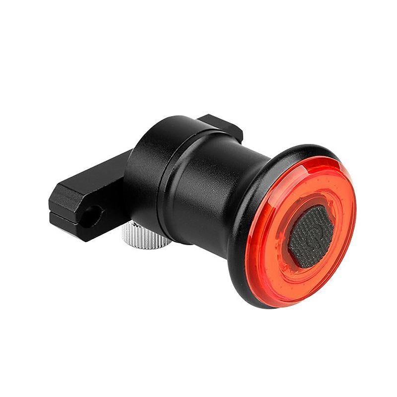 IPX-6 waterdicht fietsachterlicht met remlicht, gemaakt van aluminium, compact en energiezuinig, voor verhoogde veiligheid.