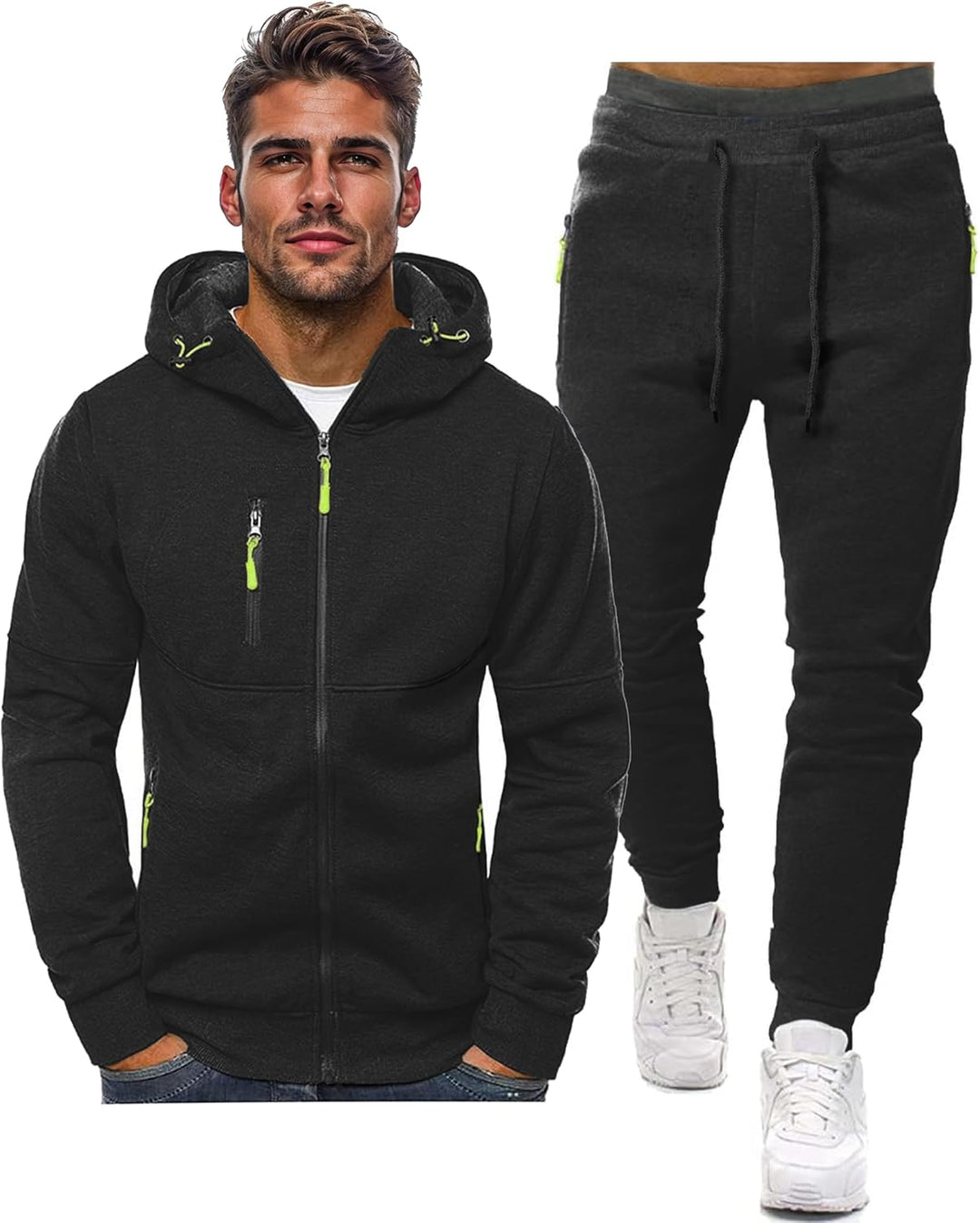 Jamie heren trainingspak, de ideale trainingset voor een actieve en comfortabele dag.