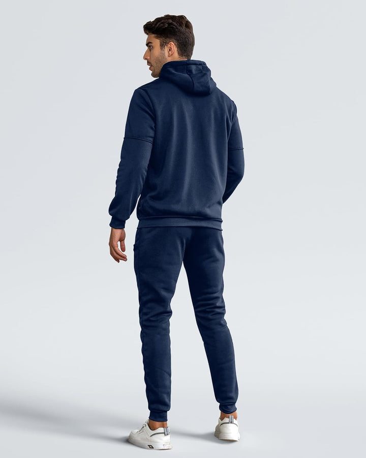Heren sportpak Jamie van zacht polyester, optimaal voor fitness, joggen en relaxen.