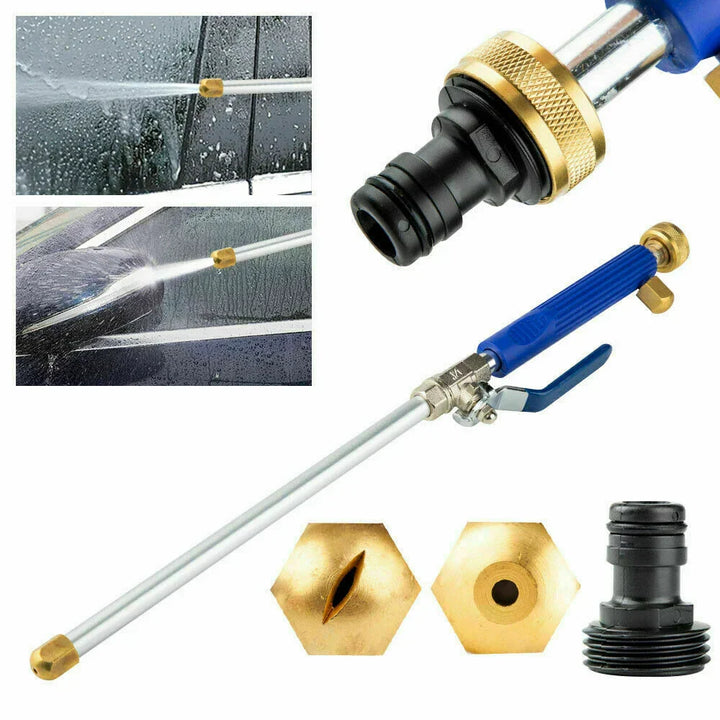 JetSpray hogedruksproeier voor tuinslang, ideaal voor krachtige reiniging van huis & tuin.