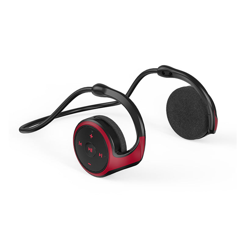 Draadloze A23 Bluetooth-koptelefoon met geïntegreerde MP3-speler, stijlvol ontwerp in rood, blauw en zwart, Bluetooth 5.0.