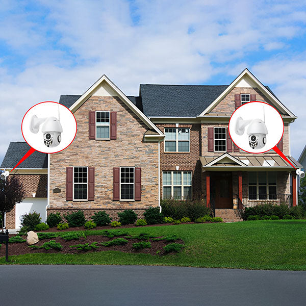 Draadloze HD buitencamera voor Wi-Fi bewaking, compact en weerbestendig, met gebruiksvriendelijk ontwerp voor eenvoudige montage