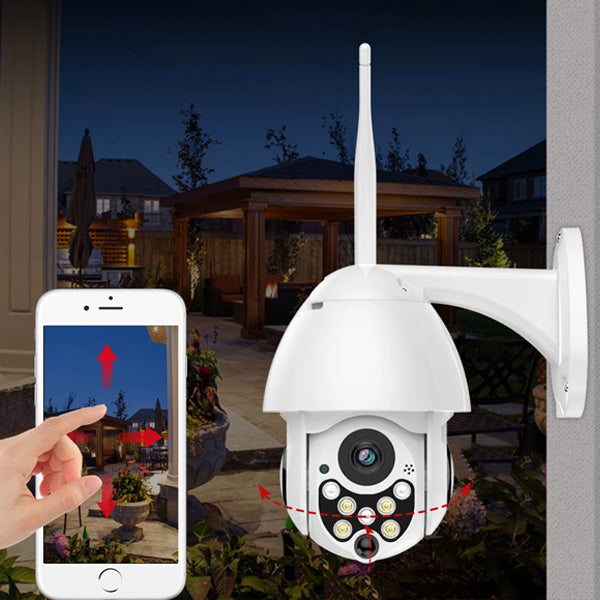 Draadloze HD buitencamera voor Wi-Fi bewaking, compact en weerbestendig, met gebruiksvriendelijk ontwerp voor eenvoudige montage