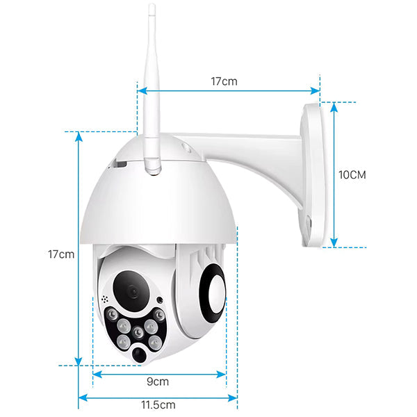 Draadloze HD buitencamera voor Wi-Fi bewaking, compact en weerbestendig, met gebruiksvriendelijk ontwerp voor eenvoudige montage