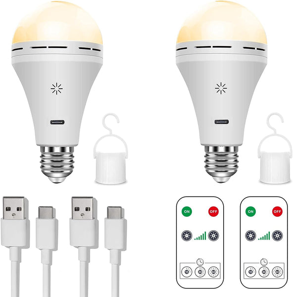 Draadloze, compacte LED-lamp, USB-oplaadbaar, met afstandsbediening, ideaal voor thuis, reizen en kamperen.
