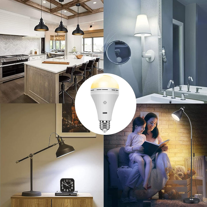 Draadloze, compacte LED-lamp, USB-oplaadbaar, met afstandsbediening, ideaal voor thuis, reizen en kamperen.