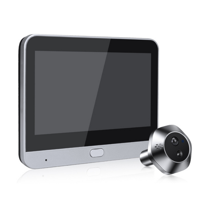 Draadloze video deurbel met audiofunctie en groothoek voor maximale beveiliging.