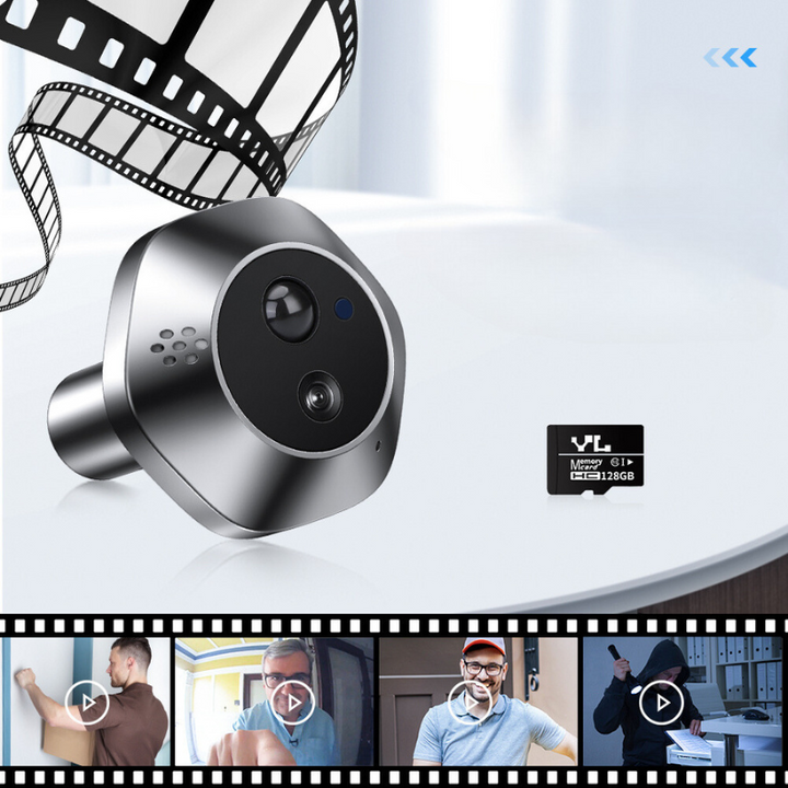 Draadloze video deurbel met audiofunctie en groothoek voor maximale beveiliging.