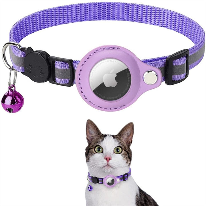 Kattenhalsbandje voor avontuurlijke katten, reflecterend, veilig met GPS-optie.