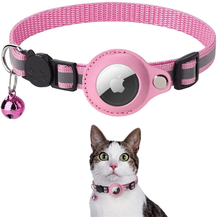 Veilig, reflecterend kattenhalsbandje Milo met GPS-optie voor optimaal nachtzicht.