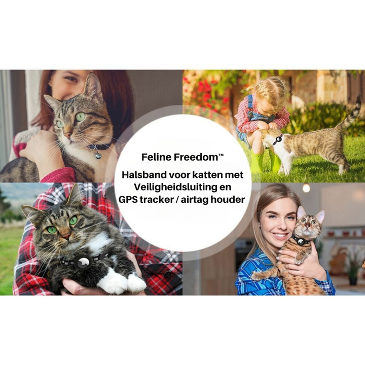 Zekerheid voor je kat met dit veilige halsbandje en GPS-tracking.