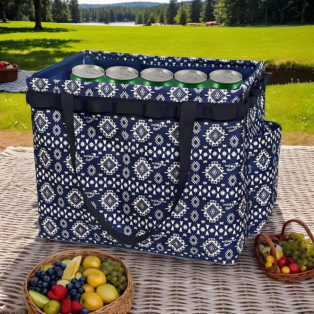 Khaki Norvane kampeertas, waterdicht en opvouwbaar voor outdoor avonturen. Perfecte organizer voor je uitrusting.