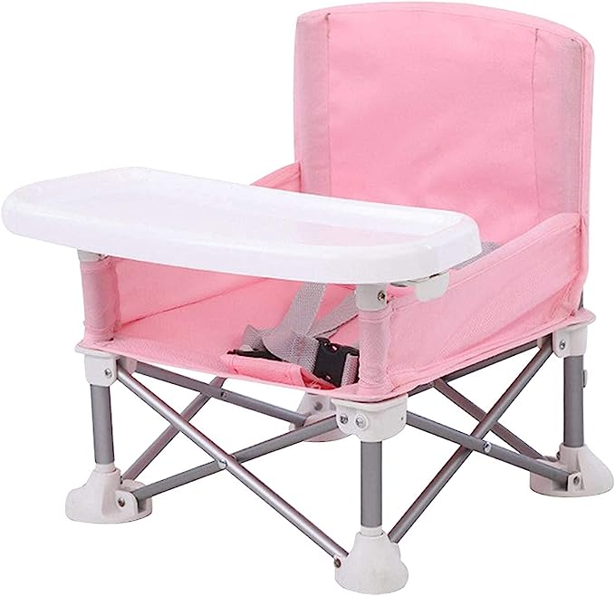 KiddieCamp kinderuitrusting: comfortabele peuter campingstoel met veiligheidsriem, makkelijk draagbaar.
