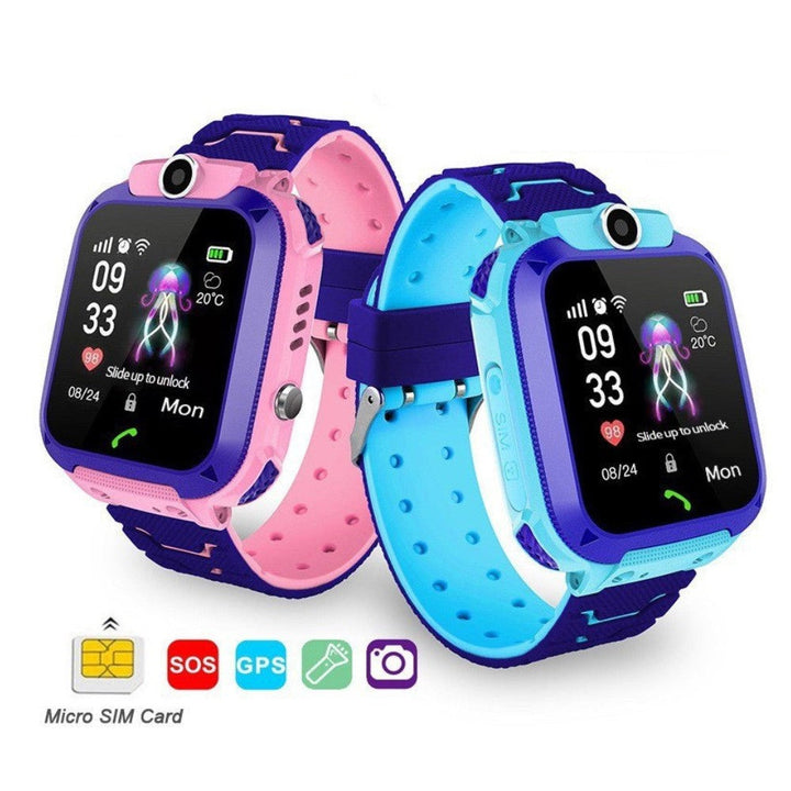 Veilige kinder smartwatch met ingebouwde GPS-tracker en SOS-knop voor ouders' gemoedsrust. Essentiële veiligheid.