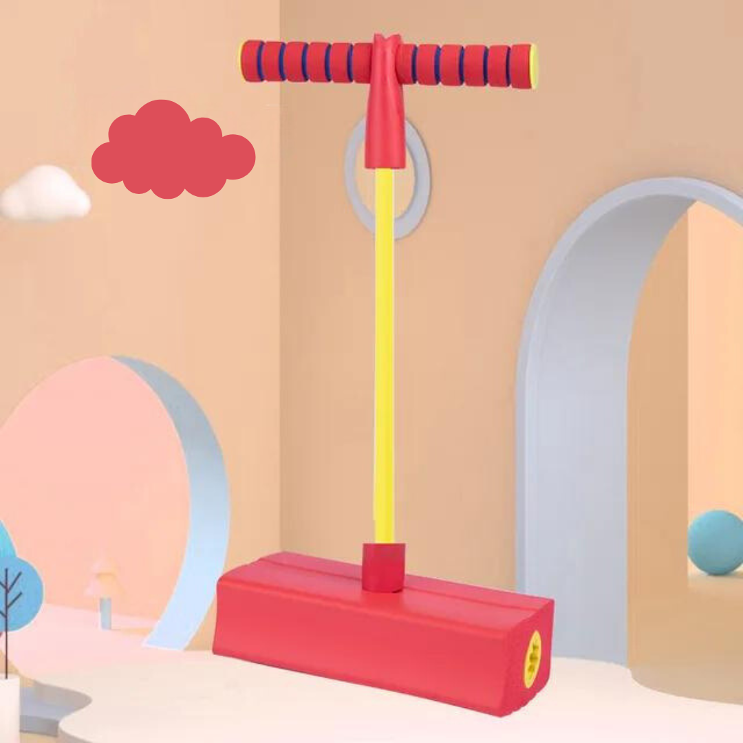 Stevig BounceJoy kinder springspeelgoed met elastisch touw, garandeert veilig & langdurig springplezier & training.