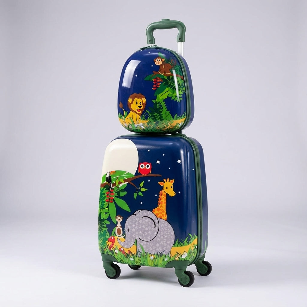 Magische eenhoorn kinderbagageset: TinyTrek rugzak en trolley. Ideale kinder koffer voor reizen met stijl.