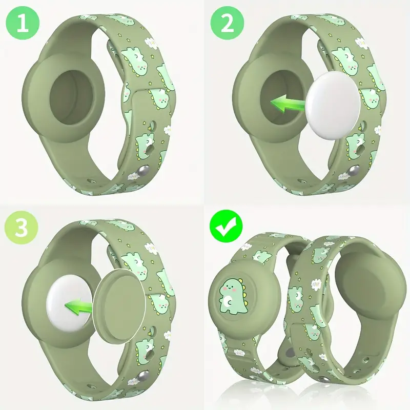 Comfortabele siliconen Airtag armband voor kinderen, ideaal voor buitenspelen en gemoedsrust ouders.