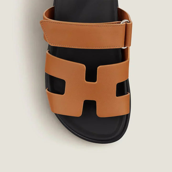 Boven aanzicht van Klara Chypre Sandalen, met alle bandjes zichtbaar.