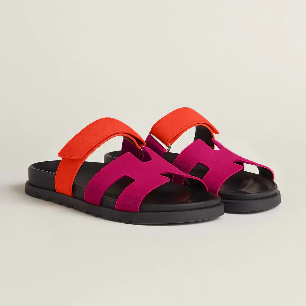 Klara Chypre Sandalen, details van het materiaal en de afwerking.
