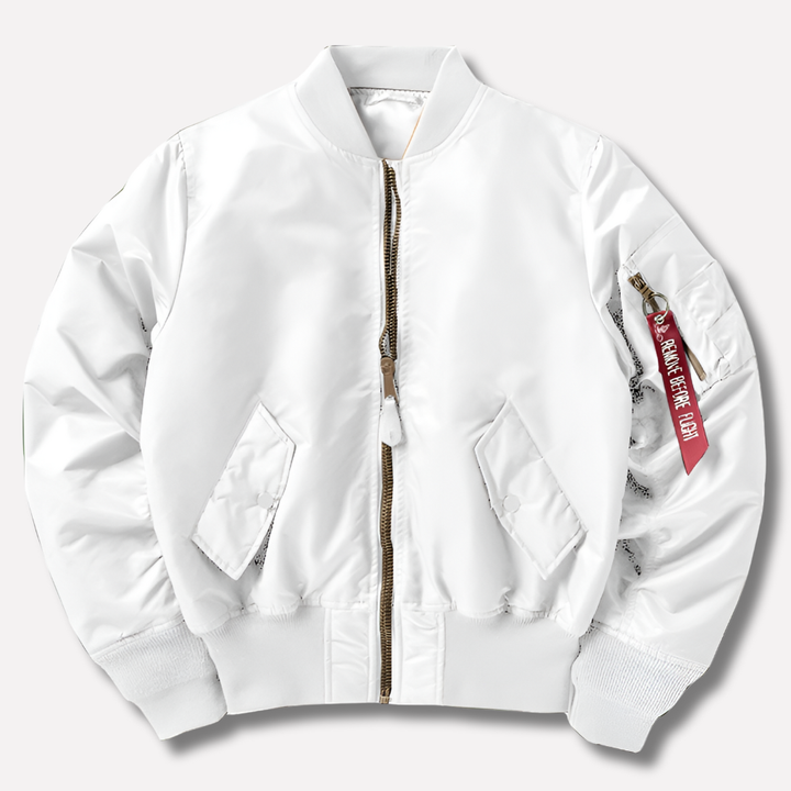 Veelzijdig unisex bomberjack; ideale overgangsjas voor lente/herfst, tijdloze stijl voor dames/heren.