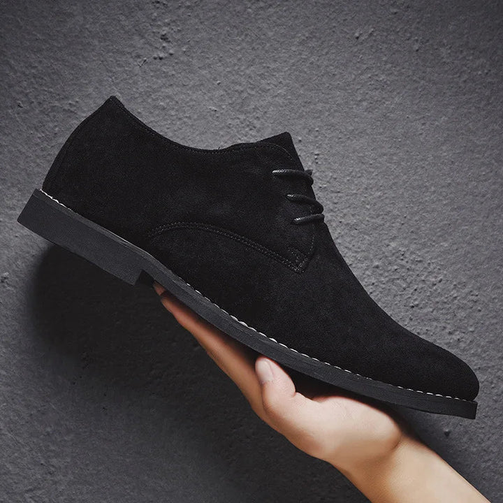 Comfortabele en stijlvolle suède heren Oxford schoenen Sebastian, ideaal voor zakelijke bijeenkomsten.