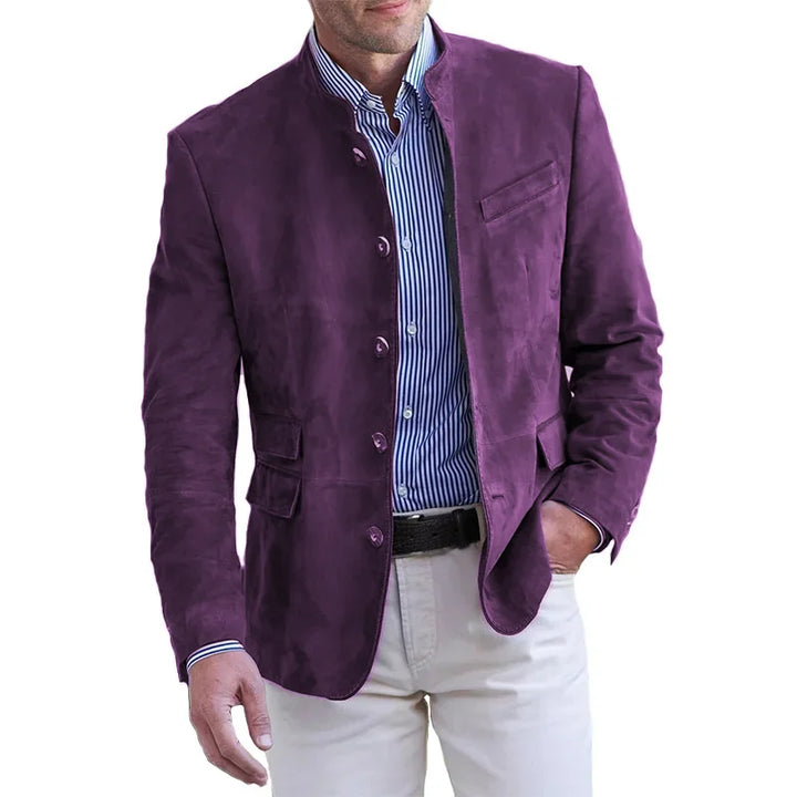 Comfortabele klassieke herenjas Maxim; tijdloze stijl en perfecte pasvorm. Ideale bovenkleding voor dagelijks gebruik.