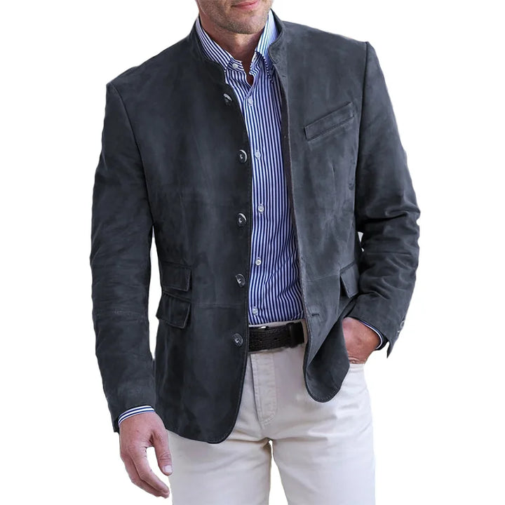 Elegante klassieke herenjas Maxim; stijlvolle bovenkleding die comfort en veelzijdigheid biedt voor diverse gelegenheden.