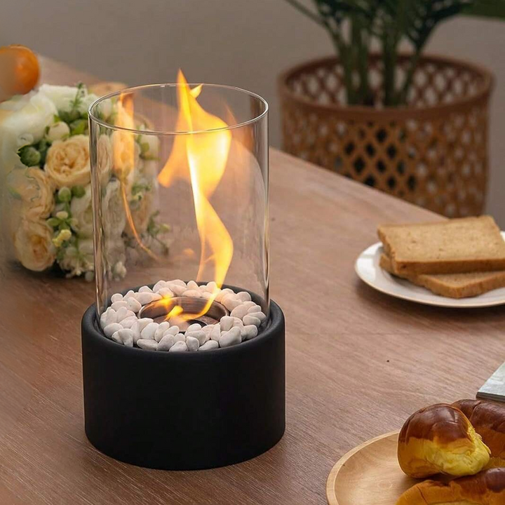 Lumora olielamp, klassiek design met open vlam voor tijdloze interieurdecoratie.