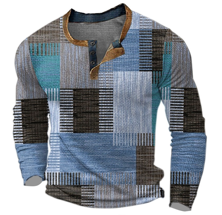 Warme heren trui Milo, een klassieke winter pullover. Comfortabele lange mouw trui, essentiële stijlvolle heren mode.