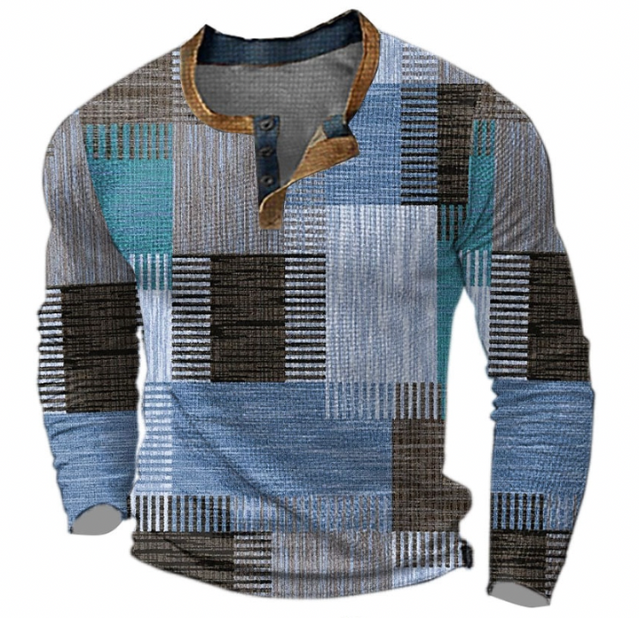 Warme heren trui Milo, een klassieke winter pullover. Comfortabele lange mouw trui, essentiële stijlvolle heren mode.